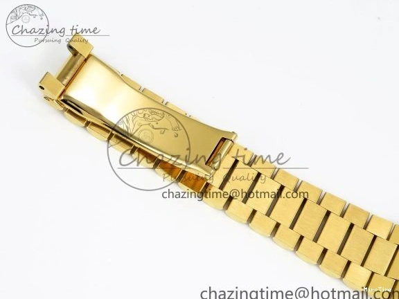 MiroTime 0324 Day Date 36 YG RAF Best Edition Brown Wave Dial on YG Bracelet A Effortless 1383